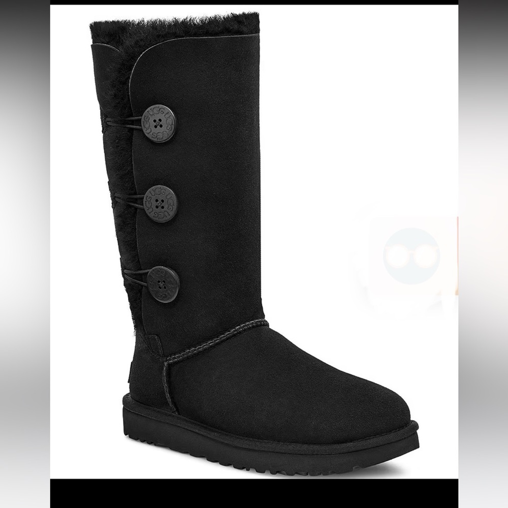 Ugg Australia Women's Bailey Button Triplet Boots - Black sz 9-10